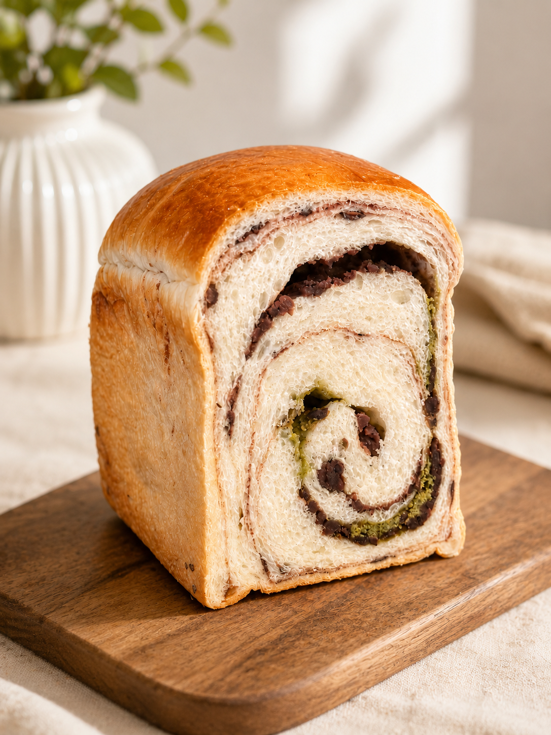 Red Bean Matcha Bread 红豆抹茶吐司