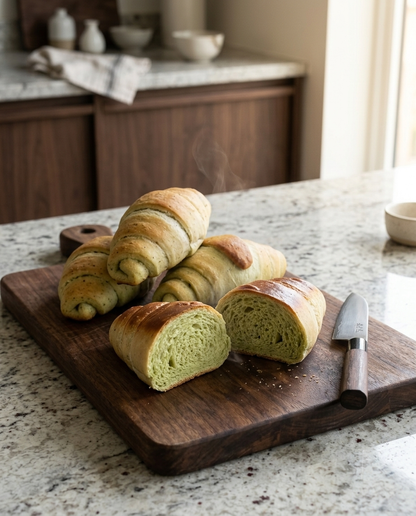 Genoa pesto sea salt roll (热那亚青酱海盐卷)